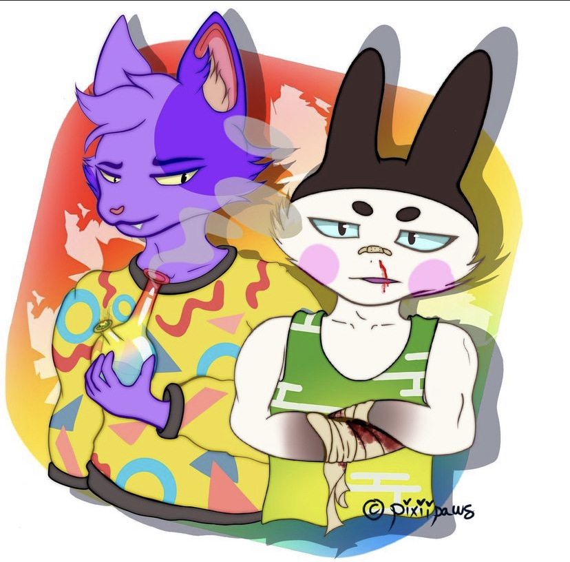 Bob and Genji (ACNH) Bob and Genji
