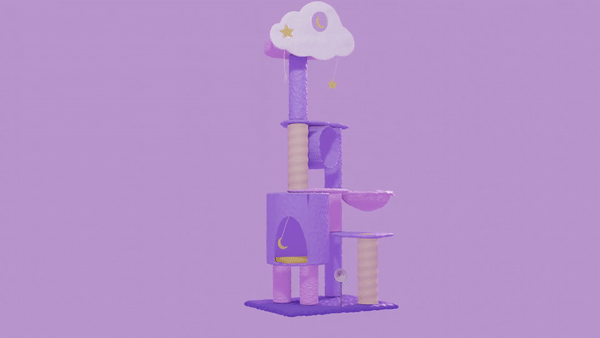 3D Cat Tower (blender) 3D Cat Tower